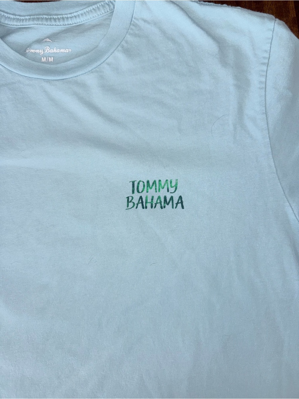 Tommy Bahama Light Blue Short-Sleeve Bar Logo Tee - Picture 3 of 9